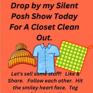 Come by my pop up silent show with music. Lots of handmade to choose from